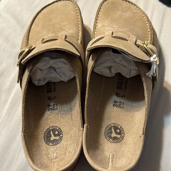 NWT Birkenstock Buckley Style Oiled Leather in Light Tobacco - Picture 2 of 10